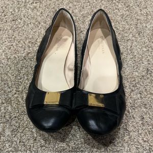 Cole Haan black leather flats